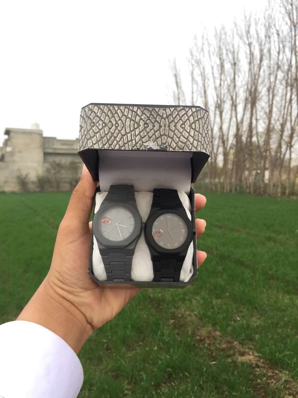 Black and Gray Aura Watches Waterproof High quality 💯