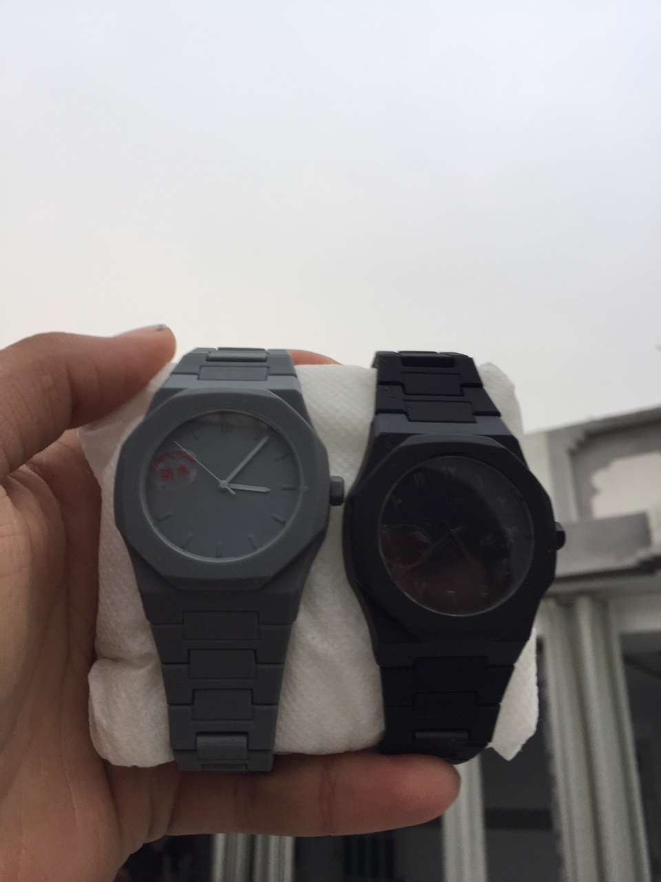 Black and Gray Aura Watches Waterproof High quality 💯