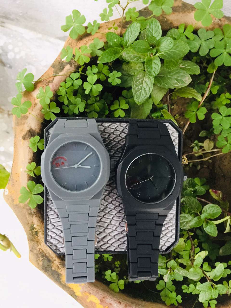 Black and Gray Aura Watches Waterproof High quality 💯